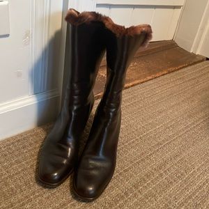 Gorgeous Italian leather/faux fur Boots